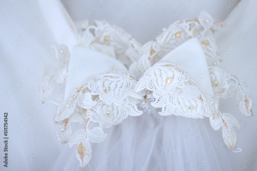 Fototapeta premium Vintage wedding dress details