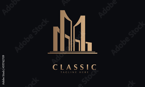 buildings apartmentvector monogram logo template