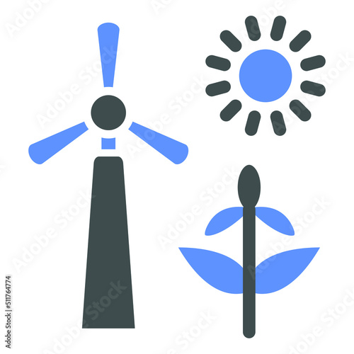 Energy Sources Icon Style