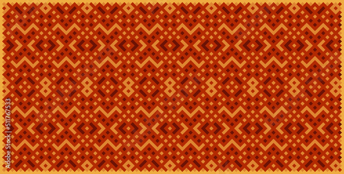 Multicolor truchet tiling connections illustration