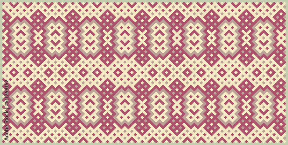 Multicolor truchet tiling connections illustration