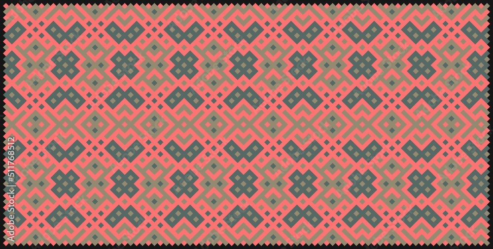 Multicolor truchet tiling connections illustration Multicolor truchet tiling connections illustration