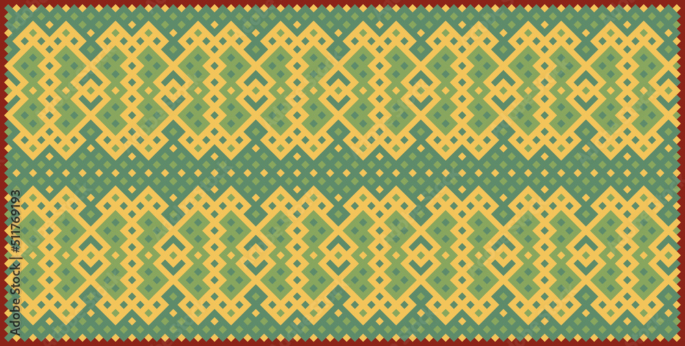 Multicolor truchet tiling connections illustration Multicolor truchet tiling connections illustration