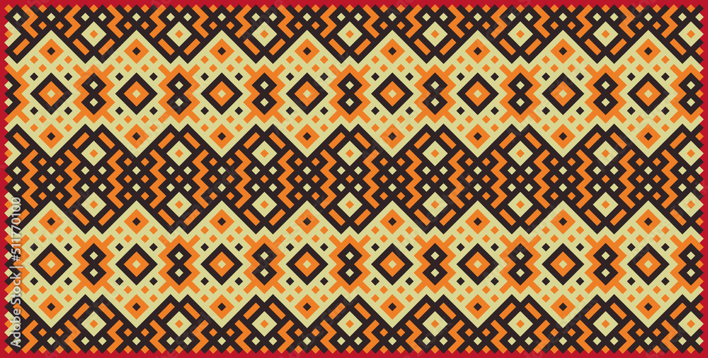 Multicolor truchet tiling connections illustration Multicolor truchet tiling connections illustration
