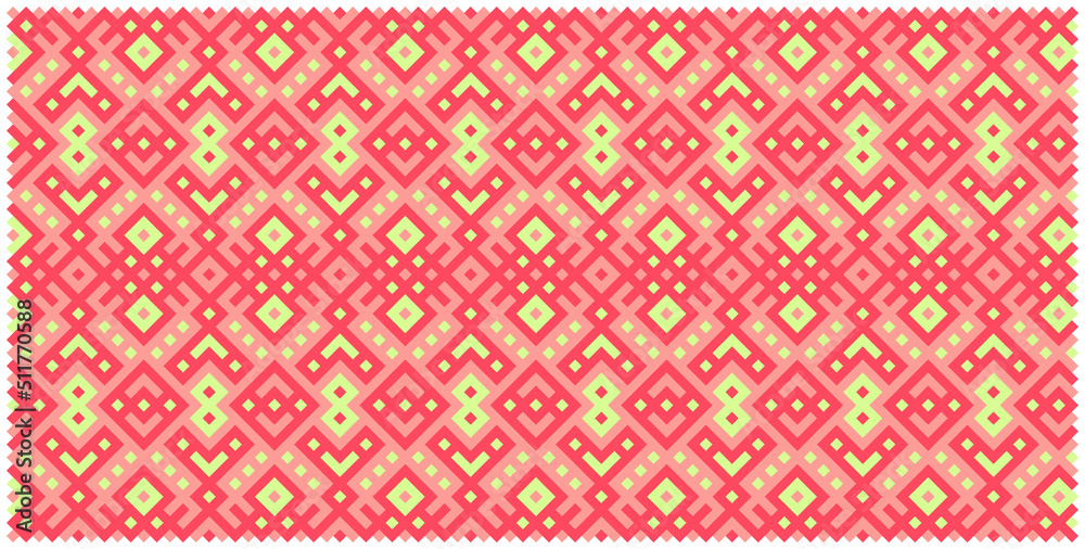 Multicolor truchet tiling connections illustration Multicolor truchet tiling connections illustration