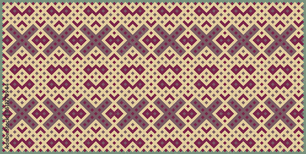 Multicolor truchet tiling connections illustration Multicolor truchet tiling connections illustration