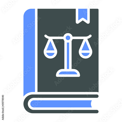 Law Book Icon Style