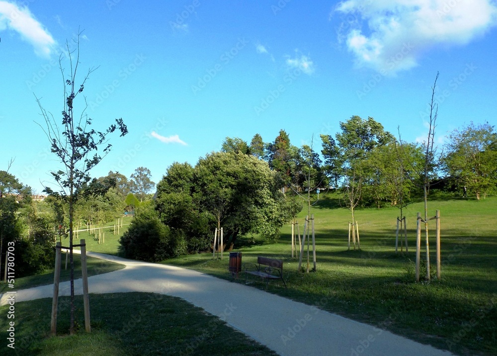 Parque de un pueblo de Galicia