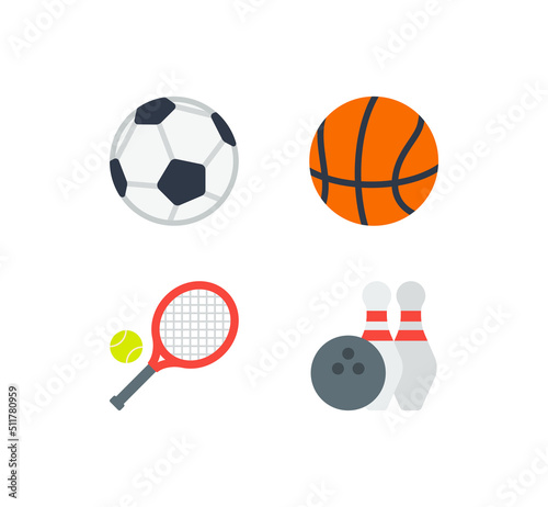 Sports vector isolated icon set