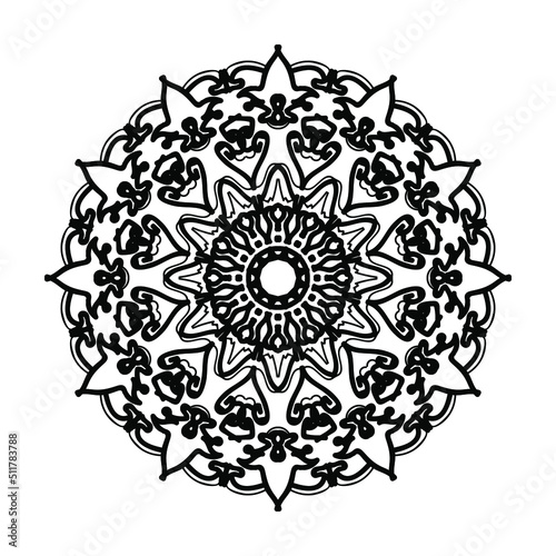 Hand drawn mandala. decoration in ethnic oriental doodle ornament.