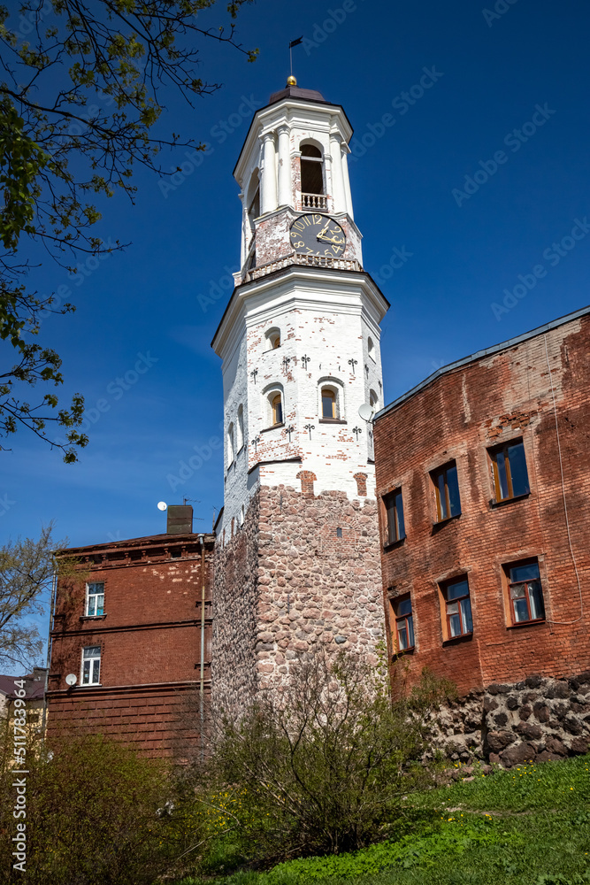 Clock Tower in Vyborg.
