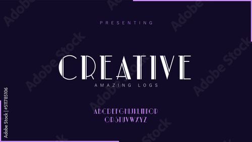 elegant alphabets stock vector letters font style modern classic lettering minimal fashion designs typography with color combination