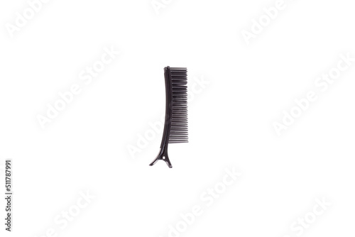 Comb hair clip  with clip  plastic  for hairdresser  for hair clip  multi-purpose  perm  with clip  with white back