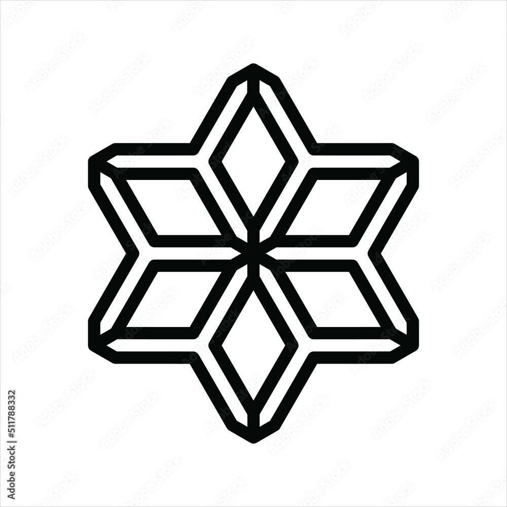 Japanese Style Hexagonal Geometric Pattern Japanese Style Hexagonal Geometric Pattern