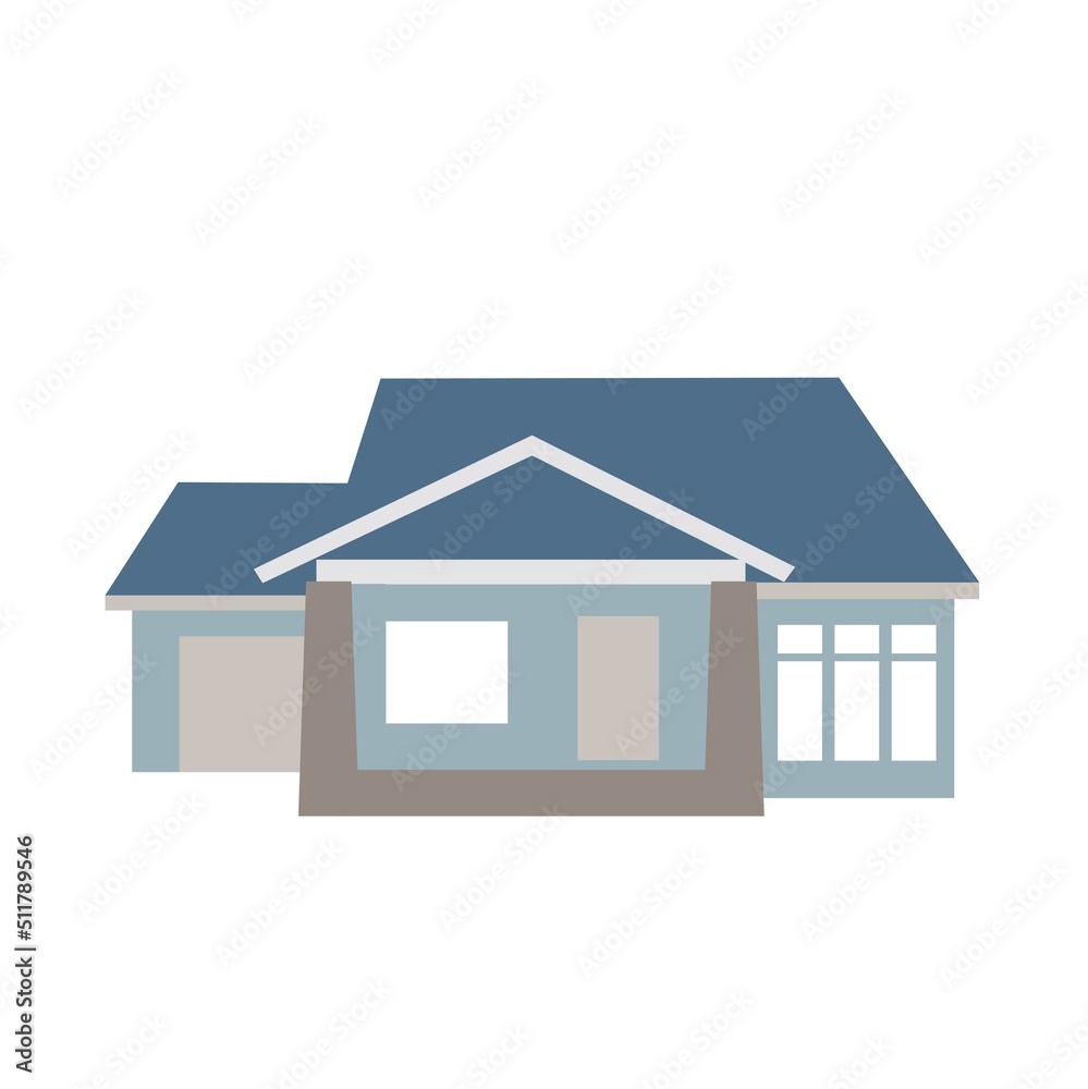 modern urban house front view vector design modern urban house front view vector design
