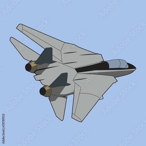 nato jet fighter illustration vector design