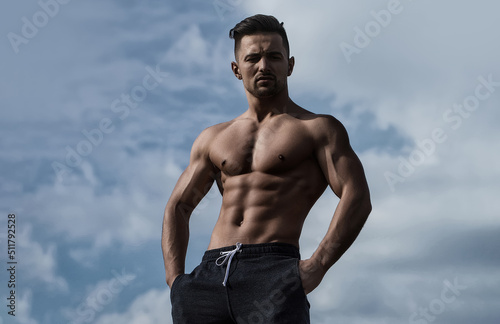 Sexy male model body, nude torso. Sexy naked man, seductive gay. Muscular shirtless man, attractive guy. Athletic man, fitness model.