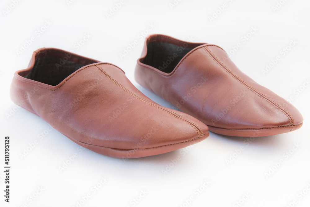 Kamarchin, a special indoor shoe made of kid leather. 