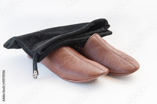 Yemeni, kamarcin, specially designed, Leather, shoes. 
  photo