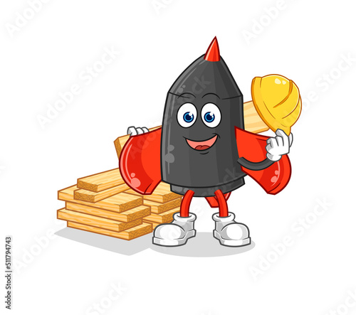 dart builder vector. cartoon character