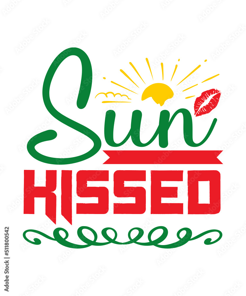 Naklejka premium Summer Svg Design
