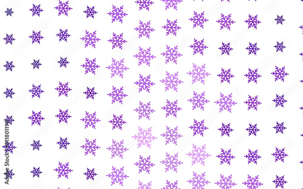 Light Purple, Pink vector layout with bright snowflakes, stars. Light Purple, Pink vector layout with bright snowflakes, stars.