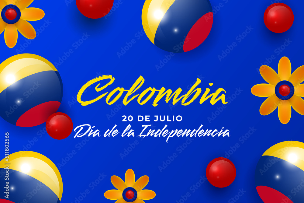 Columbia independence day background for national celebration on July