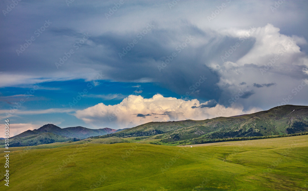 landscape with clouds