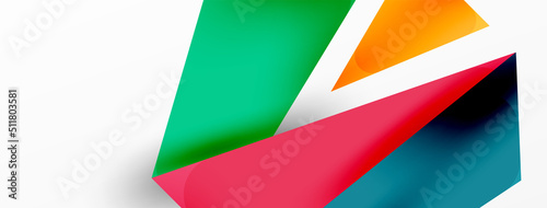 Free Download Background color abstract overlapping lines. Minimal composition vector illustration for wallpaper banner background or landing page - GFXLoad