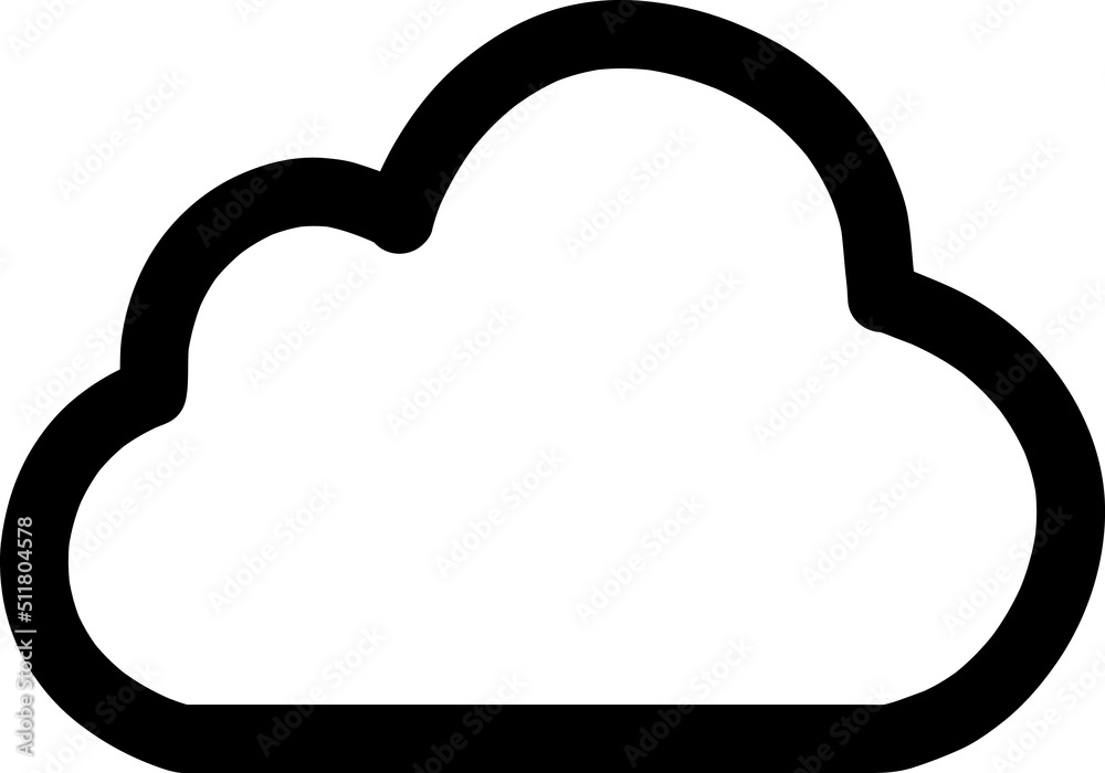Cloud icon Flat icon illustration on white background..eps Cloud icon Flat icon illustration on white background..eps
