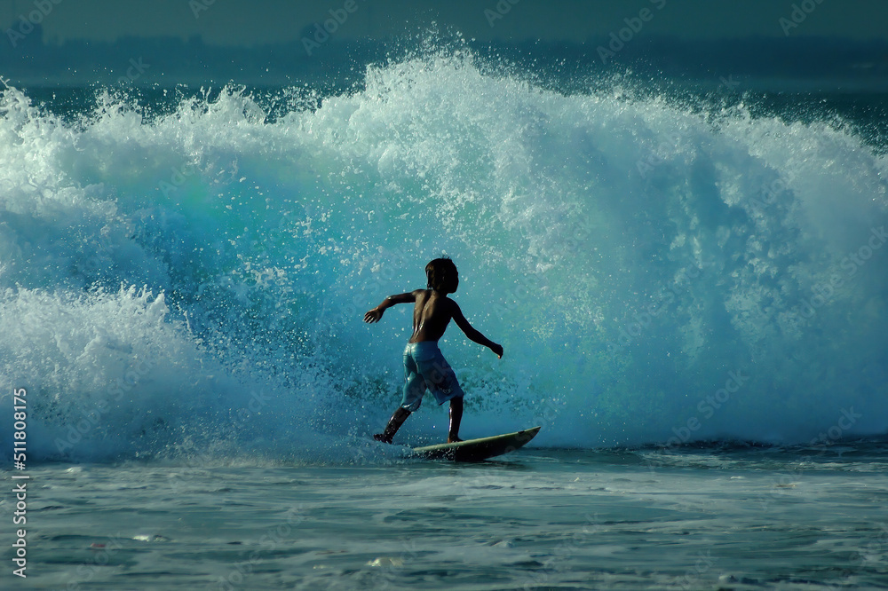 Enjoying Summer Holidays at the Beach in Bali Indonesia Enjoying Summer Holidays at the Beach in Bali Indonesia