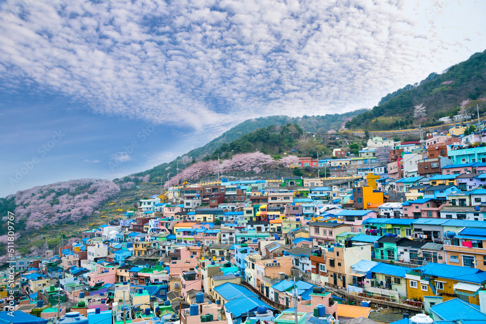 Gamcheon village in Busan, South Korea.