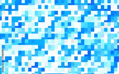 Light BLUE vector background with rectangles.