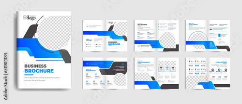 Business brochure or product catalog design template for your business professional company product catalog design brochure fully editable text and vector photo