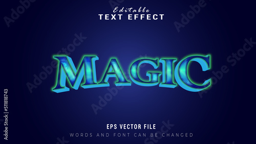 Magic text effect