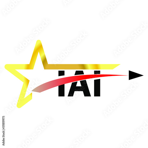 IAI letter logo design. IAI creative  letter logo. simple and modern letter logo. IAI alphabet letter logo for business. Creative corporate identity and lettering. vector modern logo  photo