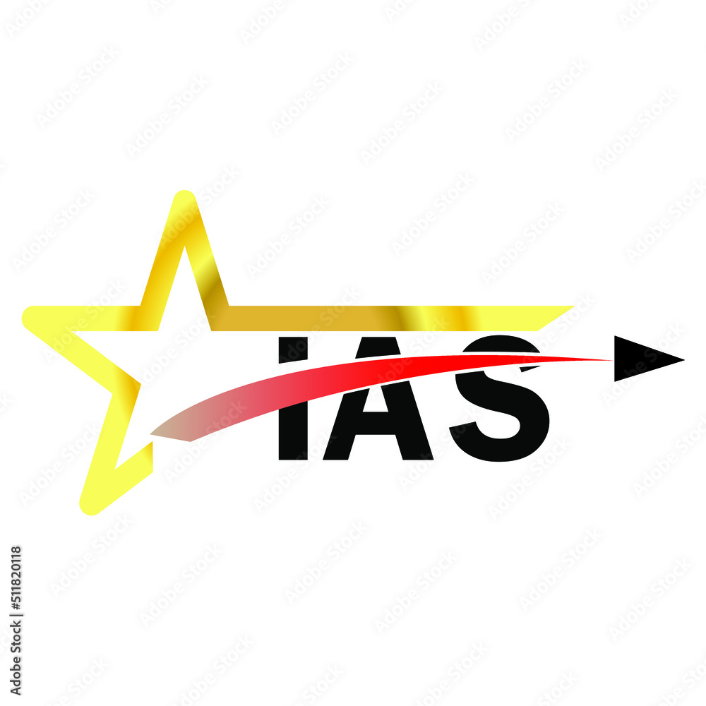 IAS letter logo design. IAS creative letter logo. simple and modern