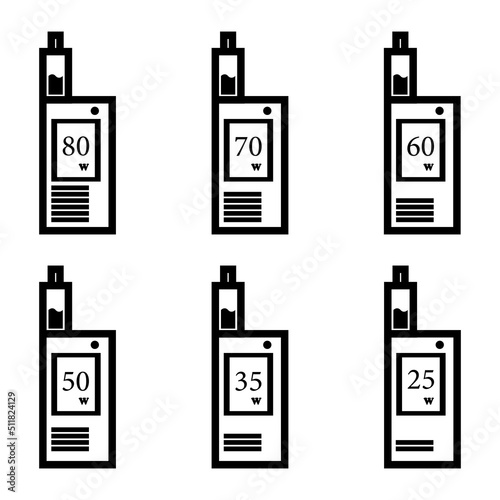 Vapor vaporizer logo template vector illustration