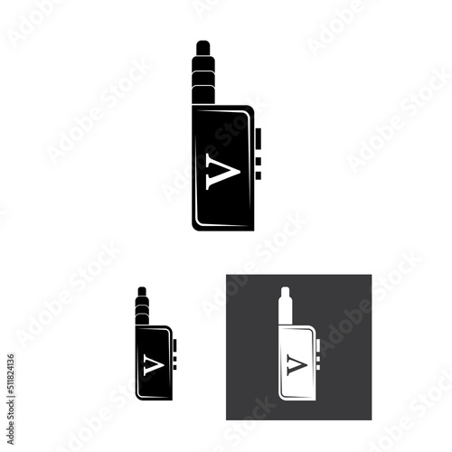 Vapor vaporizer logo template vector illustration