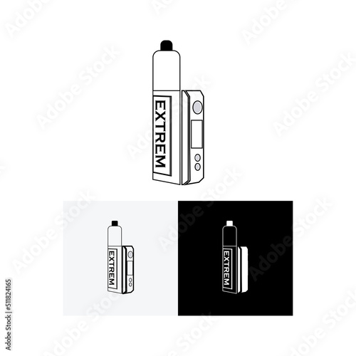 Vapor vaporizer logo template vector illustration