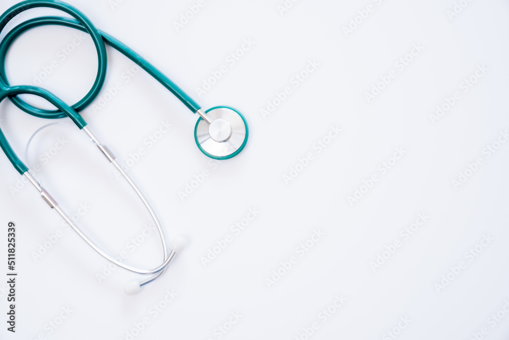 medical stethoscope on white background with space for text medical stethoscope on white background with space for text