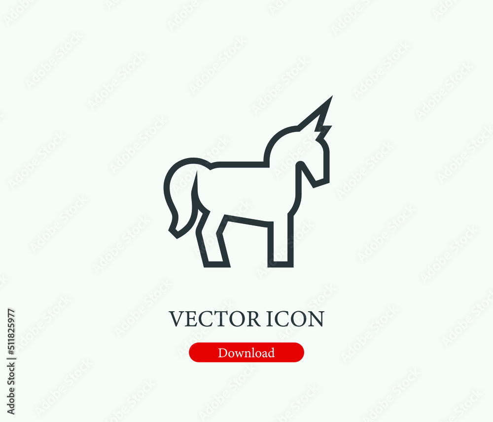 Horse vector icon. Editable stroke. Symbol in Line Art Style for Design, Presentation, Website or Mobile Apps Elements, Logo. Horse symbol illustration. Pixel vector graphics - Vector Horse vector icon. Editable stroke. Symbol in Line Art Style for Design, Presentation, Website or Mobile Apps Elements, Logo. Horse symbol illustration. Pixel vector graphics - Vector