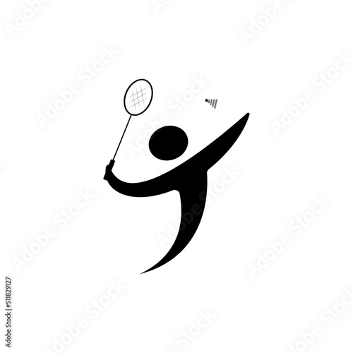 badminton vector template icon design illustration
