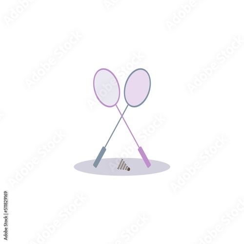 badminton vector template icon design illustration