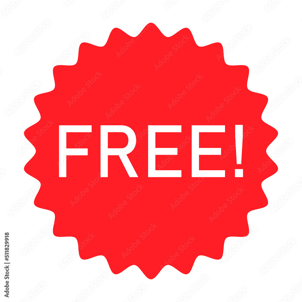 Free web button sign, promotion design label icon, gratis business vector illustration Free web button sign, promotion design label icon, gratis business vector illustration