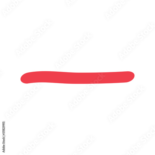 Highlight marker icon,  brush element ink symbol, stroke hand made note vector illustration