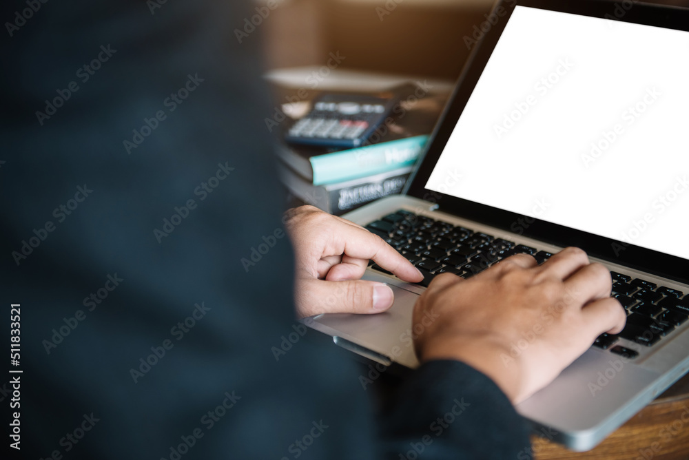 Businessman using laptop at home, Man hands typing on computer keyboard closeup, internet marketing, working from home, office workplace freelance concept. Businessman using laptop at home, Man hands typing on computer keyboard closeup, internet marketing, working from home, office workplace freelance concept.