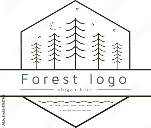 forest silhouette logo for copmany