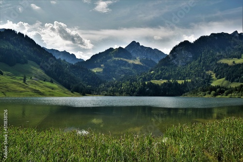 Schwarzsee (Lac Noir), Fribourg, Suisse.