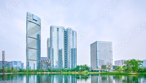 High-rise buildings in Chengdu Financial City  China